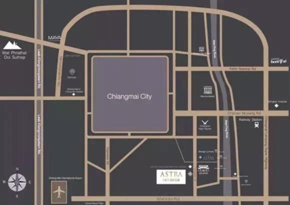 The Astra Sky River Chiangmai_Sky Pool_Old City Apartment Chiang Mai Exterior foto